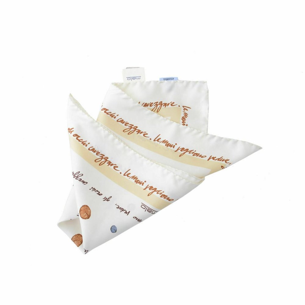 Malo 100% Silk Multi-Color Scarf - Picture 2 of 3
